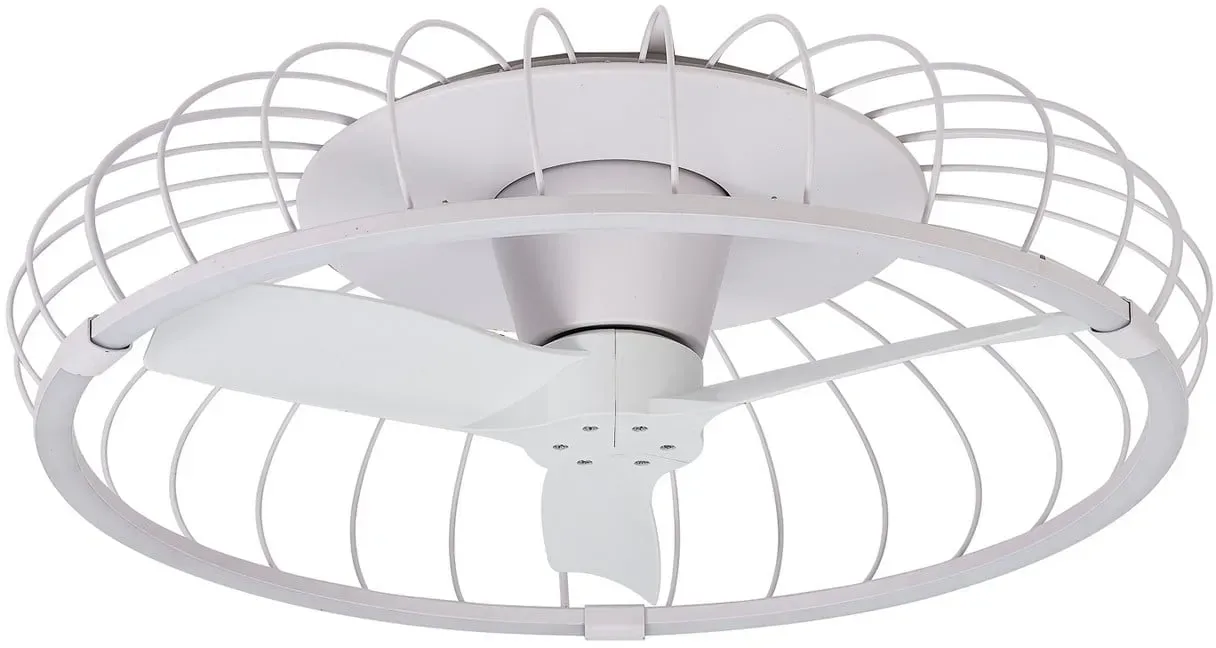 Nature LED-Deckenventilator, weiß, CCT App, Ø 79 cm - Mantra Mantra Iluminación, Nature, dimmbar, Weiß, für Wohnzimmer, Kunststoff - 21.3