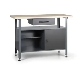 Werkbank HOBBY III, mit Schubladen und Schrank
