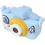 20-MP-HD-Digitalkamera für Kinder, Doppelobjektiv, Spielkamera zum Aufnehmen als Geburtstagsgeschenk für Kinder, Silikon, Multifunktionen (Blau)