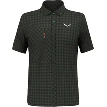 Salewa Puez Dry ́ton Kurzarmhemd - Dark Olive - S