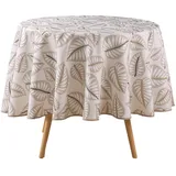 bricoline Tischdecke Alma Ø 180 cm Beige