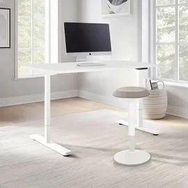 HJH Office Schreibtisch Stand Basic Weiß