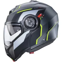 Caberg Duke Evo Move, Klapphelm - Matt Grau/Schwarz/Neon-Gelb -