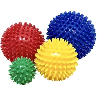 Rehaforum Igelball 4er-Set (blau - rot - gelb - grün) - Igel-Ball Noppenball Massageball