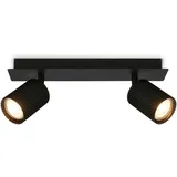 Briloner Deckenlampe 2-flammig schwenkbar 32 x 7 x 9 cm Schwarz