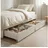 Homestyle4u Schublade Bettkasten mit Rollen Weiß 2595,