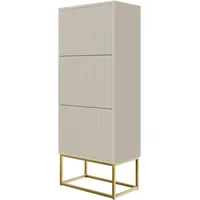 Selsey Schuhschrank Schuhregal 50 cm 3 Klappen Schuh Schrank