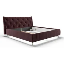 KAWOLA Bett ANNY Polsterbett Velvet purple