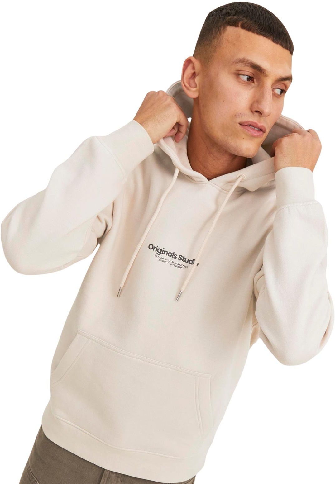 Jack & Jones Hoodie Jorvesterbro in hellem Moonbeam-XL