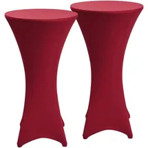 Beautissu Stehtischhusse Stella Bordeaux Ø 60 cm