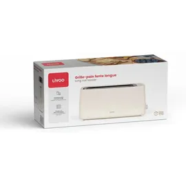LIVOO 1-Scheiben-Toaster Weiß