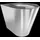 KWC AR T-WC, CAMPUS, Edelstahl, wandhängend, 360x412x500 mm, Sitzbacken, S. bodenlang