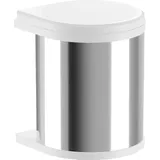 HAILO 3515011 Abfallsorter 15 Liter Mono 15 ab 40 cm Schrankbreite, weiß/edelstahl | Weiß