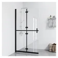 vidaXL Faltbare begehbare Duschwand Transparentes ESG Glas 90x190 cm