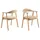 Actona Esszimmerstuhl Addi Polyester beige 2er Set