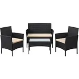 Songmics Gartenmöbel-Set aus PE-Polyrattan
