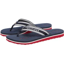 Tommy Hilfiger TH Webbing Summer Sandal Dunkelblau/Weiß/Rot 41
