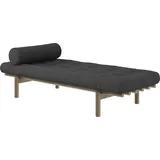 Karup Design Daybed »Next«, (Set, 2 tlg.), aus massiven Kiefernholz, inkl. Futonmatratze, grau