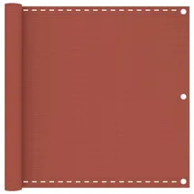 vidaXL Seitenmarkise 90 x 600 cm Terracotta-Rot Polyethylen