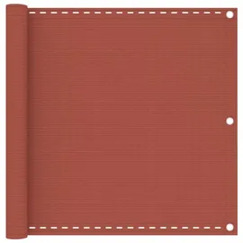 vidaXL Seitenmarkise 90 x 600 cm Terracotta-Rot Polyethylen