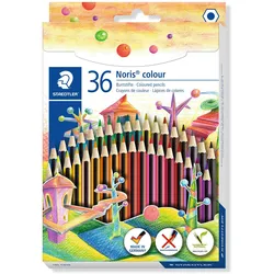 STAEDTLER Noris colour 185 - Farbstift - ausgewählte leuchtende Farben (Packung