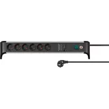 Brennenstuhl Alu-Office-Line Steckdosenleiste 6-fach 3m silber/schwarz
