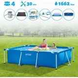 Intex – Schwimmbecken mit rechteckigem Rahmen – 220 x 150 x 60 cm – im Lieferumfang enthalten Accessoire CB97