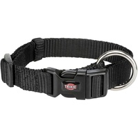 TRIXIE Premium Halsband schwarz, Small - Medium, 4011905201511