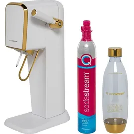 Sodastream Art weiß gold + PET-Flasche + Zylinder