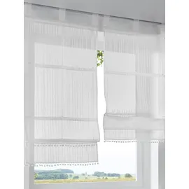 Heine Raffrollo in offwhite | Gr.: 130-x-120-cm
