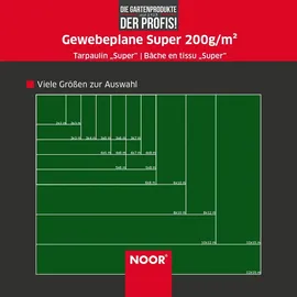 Noor Abdeckplane SUPER 3 x 3 m Weiß