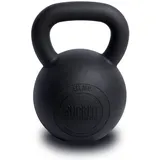 SUPRFIT - Econ Professional Kettlebell 32Kg - Pulverbeschichtete Kugelhantel aus massivem Gusseisen für Fitness, Crossfit & Krafttraining - Schwarze Kettlebells Hantel für Homegym und Fitnessstudios