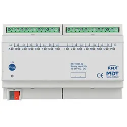 1St. MDT Binäreingang 16-f. REG BE-16024.02 für Steuersignale 12-24VAC/DC 8TE