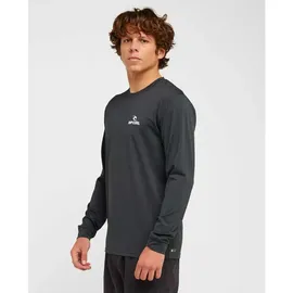 Rip Curl Stack UPF Long Sleeve black marle