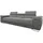 Mirjan24 Couch Textil 3-Sitzer Grau
