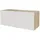 altdecor ELIO Lowboard 100 cm x 40 cm x 40 cm Weiß/Eiche Holzwerkstoff