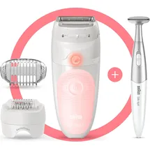 Braun Silk-épil 5 SensoSmart 5-820 weiß/rosa
