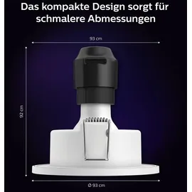 Philips Xamento 3er Pack rund Chrom