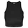 URBAN CLASSICS Cropped Shiny Rib Top Schwarz M