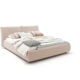 KAWOLA Bett HENRY Polsterbett Cord taupe 140x200cm