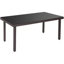 MCW Chieti Gartentisch 160 x 90 x 74 cm braun