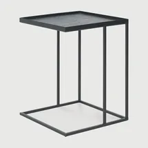 Ethnicraft Indoor Beistelltisch Metall, Quadratisch - schwarz