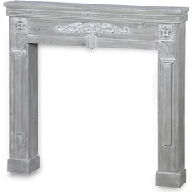 sweeek Kaminmantel Holz 1,00 m Bleigrau