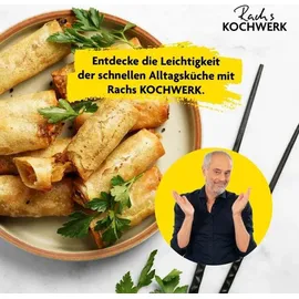 rachs kochwerk Heißluft-Fritteuse Doppelkorb 2x 3,5L 2400W, Schwarz