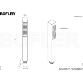 Hansgrohe VERNIS SHAPE | BOFLER Unterputz Duschsystem #20, Armatur, I-BOX, Regendusche 30x30cm, Handbrause, Brauseschlauch, Brausehalter, matt schwarz