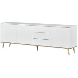 Sideboard  Gallese , weiß , Maße (cm): B: 200 H: 68 T: 40