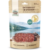 Wildes Land Entenbrust Streifen Hunde Snack WL Entenbrust Stücken 200g Hunde Snack