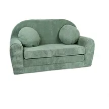 FORTISLINE Kindersofa Rosalia 100 x 60 x 50 cm Cord grün