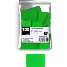 TOX Unterlegplatten 60x40 mm Distance Allround 5 mm (25 Stk.)