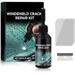 GMTEO Steinschlag Reparaturset Windschutzscheibe, 2026 Neu Chipped Windshield Repair Kit, Cracks Gone Glass Repair Kit, Glas Reparatur Set Zur Reparatur Langer Rissen, Löchern, Rissen (1 PCS)